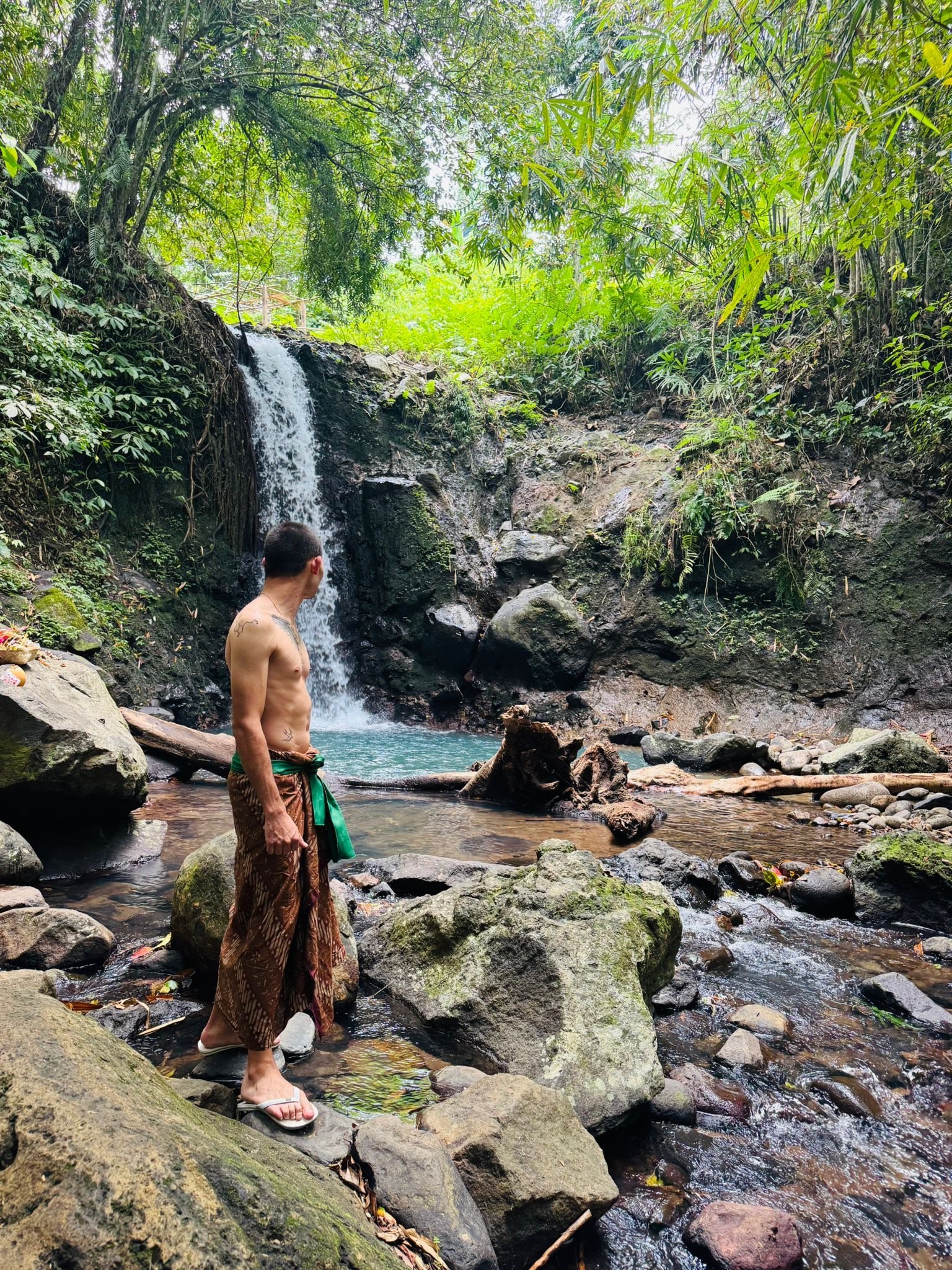 Forest path for a digital detox retreat in Bali